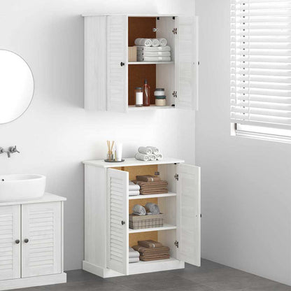 Badeværelsesmøbel Sæt Med Hylde 2 Pcs Brun 67.5 X 34 X 80 Cm - Billede 4