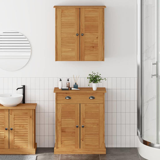 Badeværelsesmøbel Sæt Med Dør Vigo 2 Pcs Brun 67.5 X 34 X 80 Cm - Hovedbillede