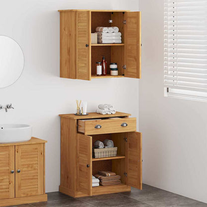 Badeværelsesmøbel Sæt Med Dør Vigo 2 Pcs Brun 67.5 X 34 X 80 Cm - Billede 4