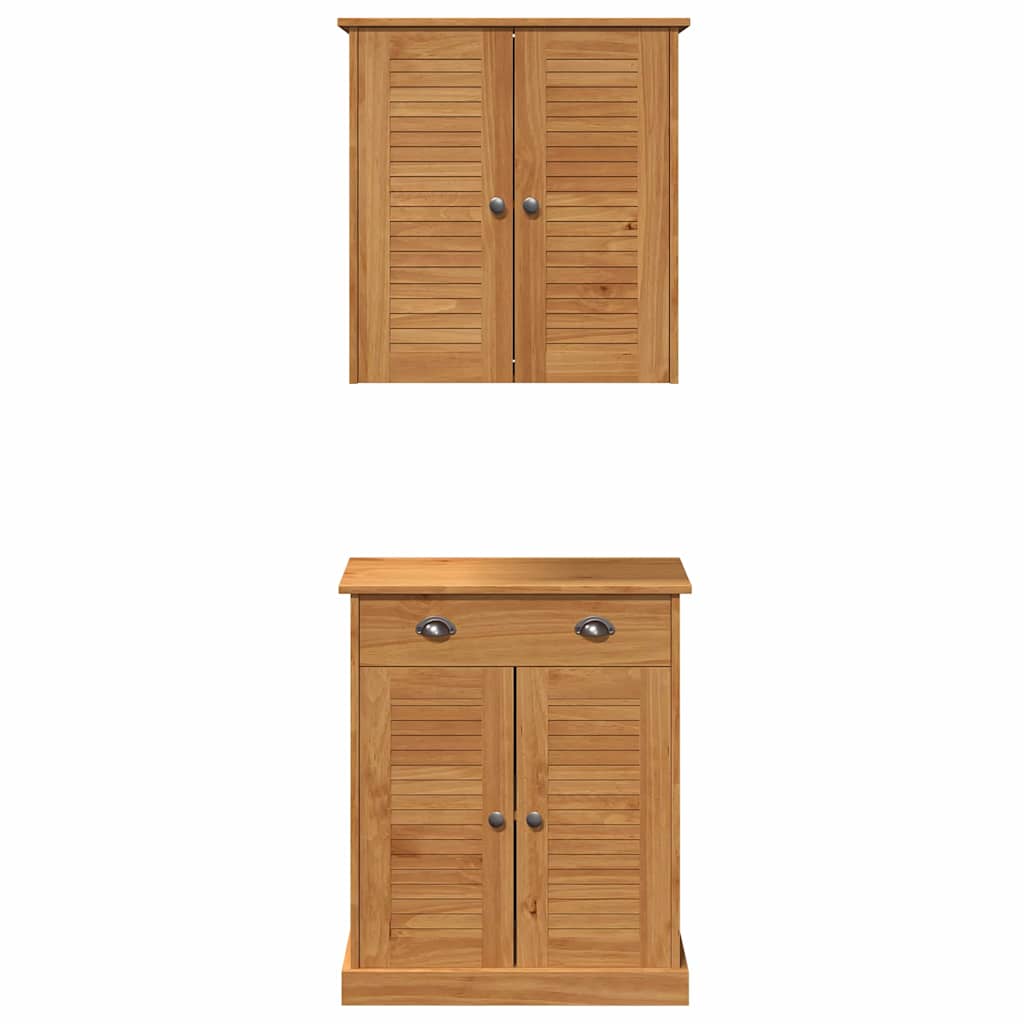 Badeværelsesmøbel Sæt Med Dør Vigo 2 Pcs Brun 67.5 X 34 X 80 Cm - Billede 7