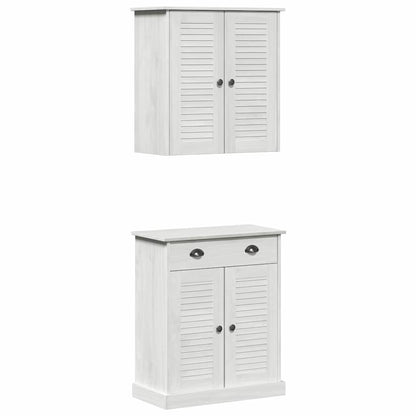 Badeværelsesmøbel Sæt Med Dør Vigo 2 Pcs Brun 67.5 X 34 X 80 Cm - Billede 2