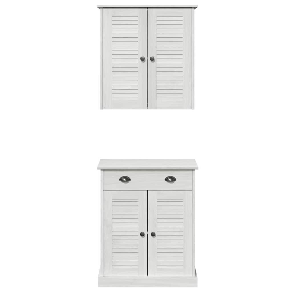 Badeværelsesmøbel Sæt Med Dør Vigo 2 Pcs Brun 67.5 X 34 X 80 Cm - Billede 7