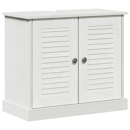 Badeværelsesmøbel Sæt Med Dør 3 Pcs Antik Hvid 37 X 34 X 110 Cm - Billede 5