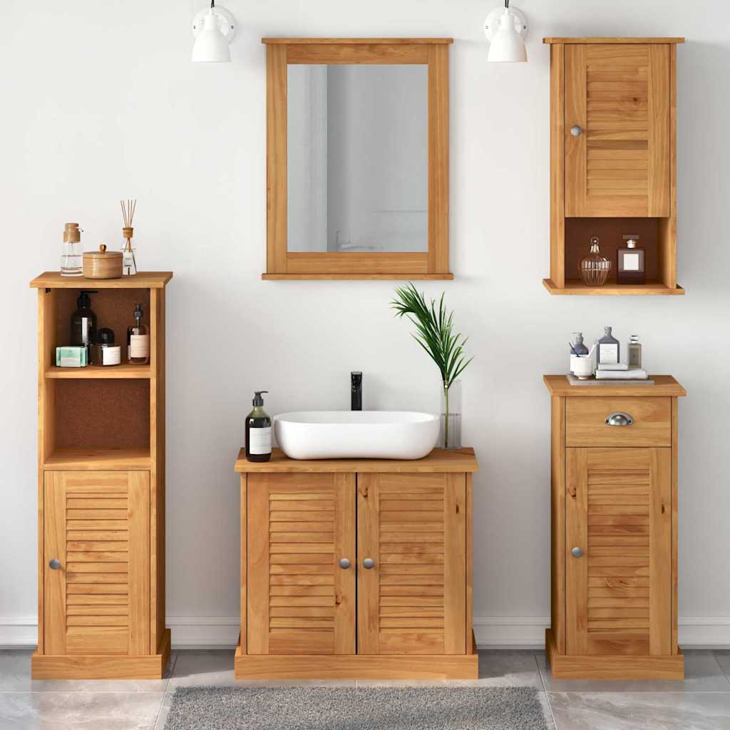 Badeværelsesmøbel Sæt Vigo 5 Pcs Honningfarvet 37 X 34 X 110 Cm - Hovedbillede