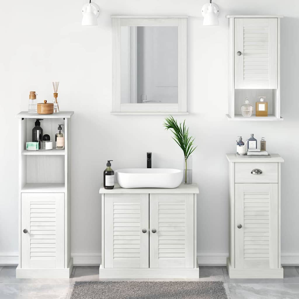 Badeværelsesmøbel Sæt Vigo 5 Pcs Antik Hvid 37 X 34 X 110 Cm - Hovedbillede