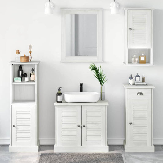 Badeværelsesmøbel Sæt Vigo 5 Pcs Antik Hvid 37 X 34 X 110 Cm - Hovedbillede