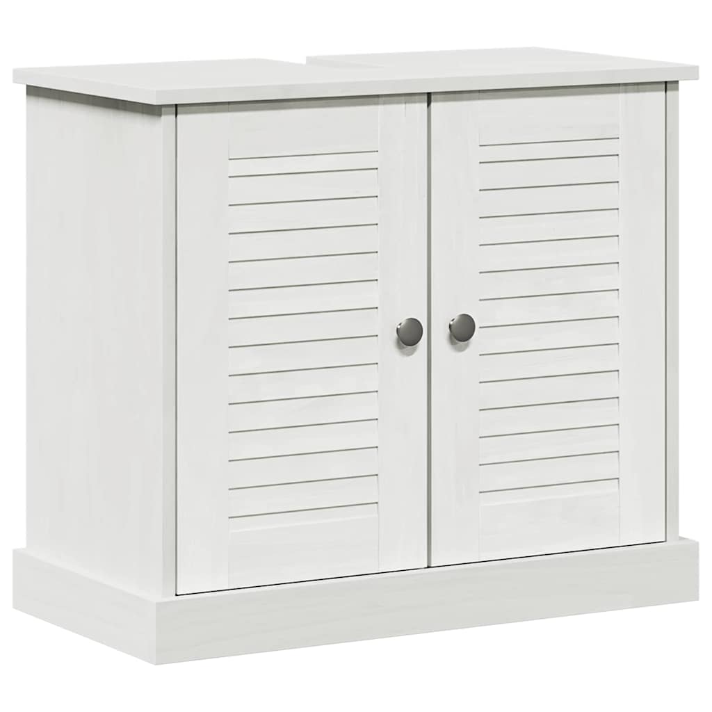 Badeværelsesmøbel Sæt Vigo 5 Pcs Antik Hvid 37 X 34 X 110 Cm - Billede 5