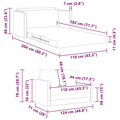 Sovesofa 110cm Stof - Billede 12