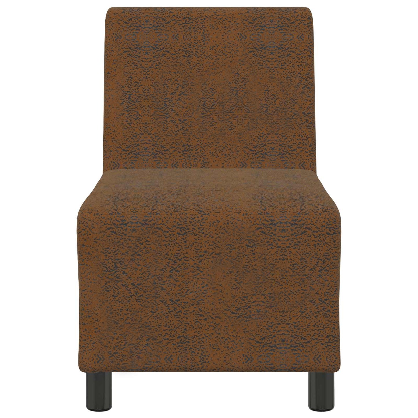 Modulsofa Enhed Uden Arme Brun 55 X 74 X 82 Cm Faux Suede Læder - Billede 4