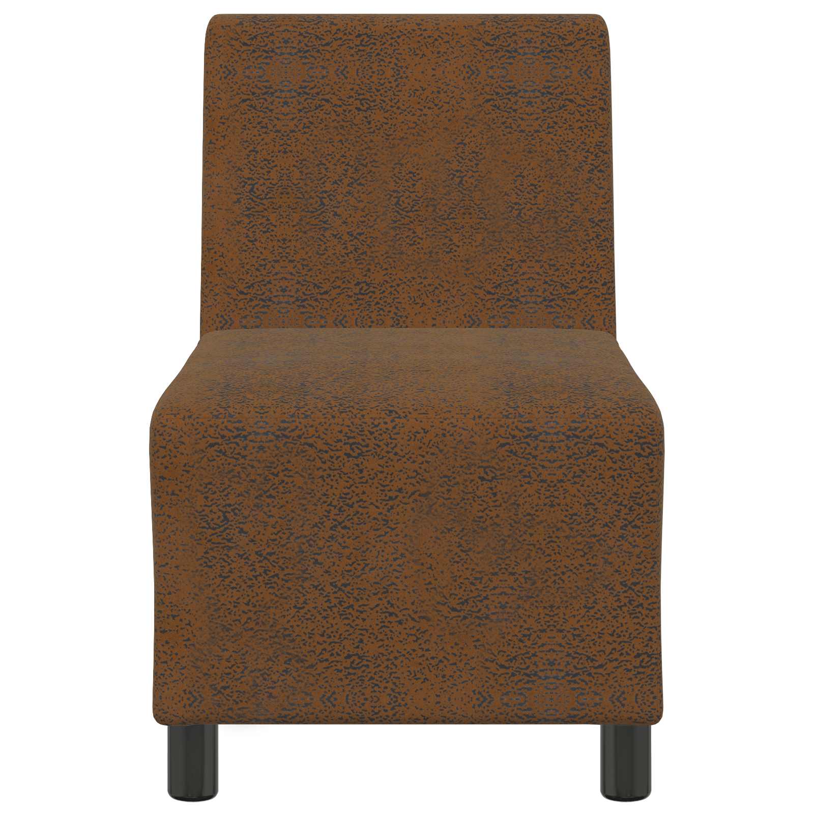 Modulsofa Enhed Uden Arme Brun 55 X 74 X 82 Cm Faux Suede Læder - Billede 4
