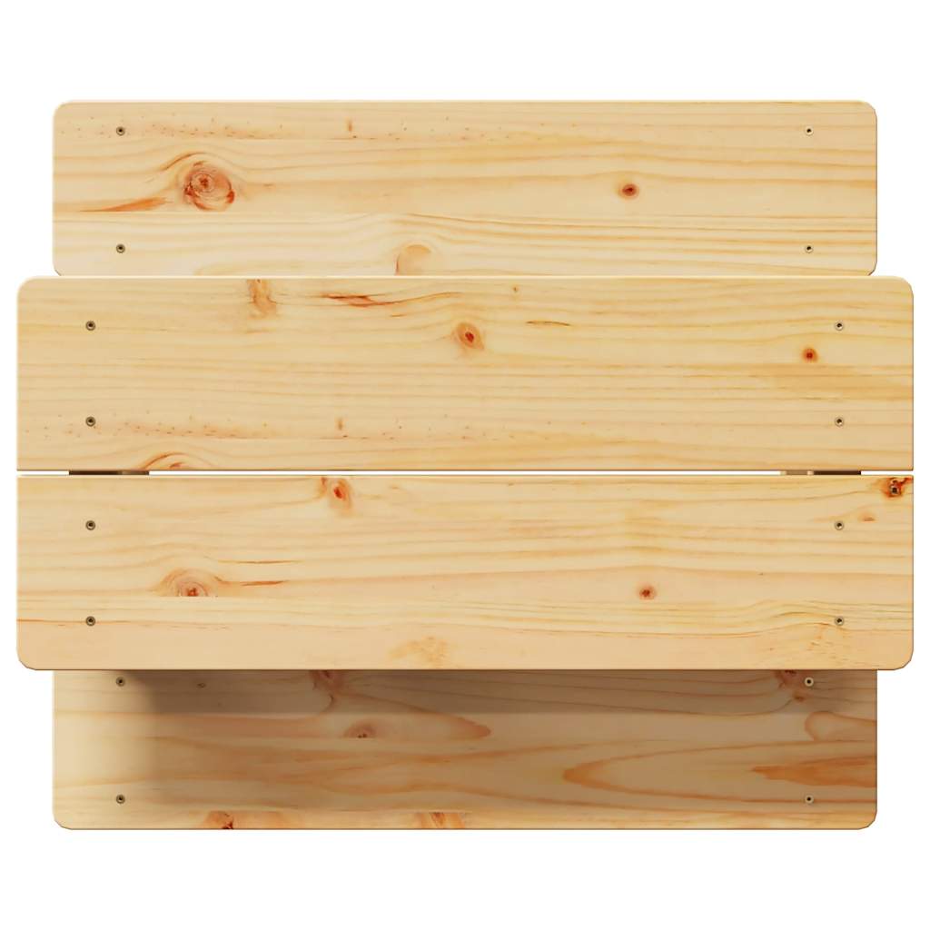 Børnebord Med Bænke Irun 90x79,5x50 Cm Massivt Træ - Billede 6
