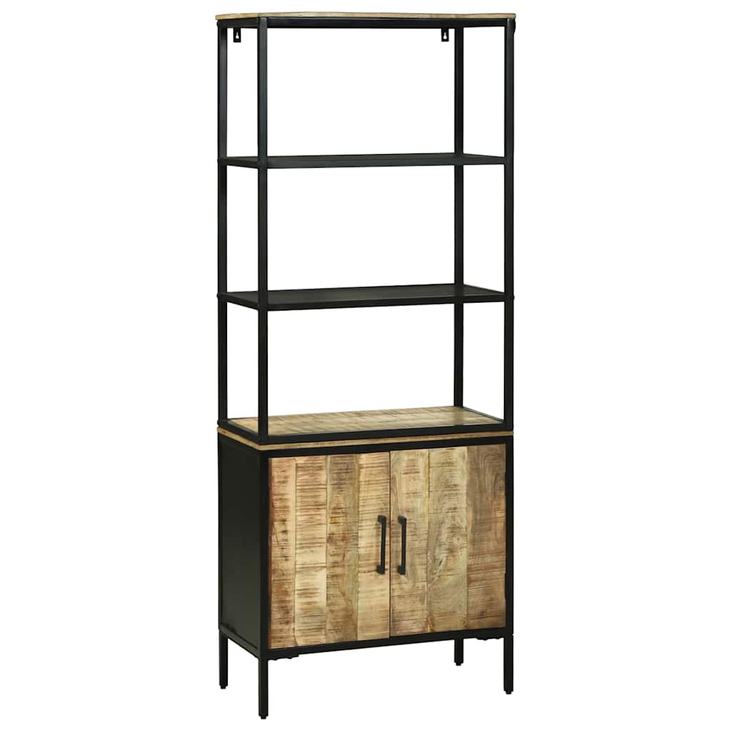 Highboard Brun 70 X 35 X 180 Cm Massivt Mangotræ - Billede 2