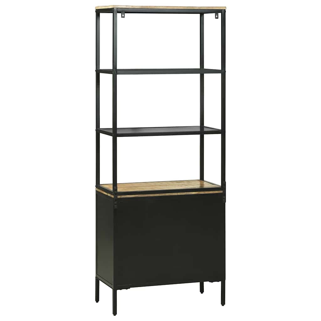 Highboard Brun 70 X 35 X 180 Cm Massivt Mangotræ - Billede 7