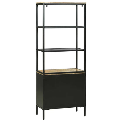 Highboard Brun 70 X 35 X 180 Cm Massivt Mangotræ - Billede 7