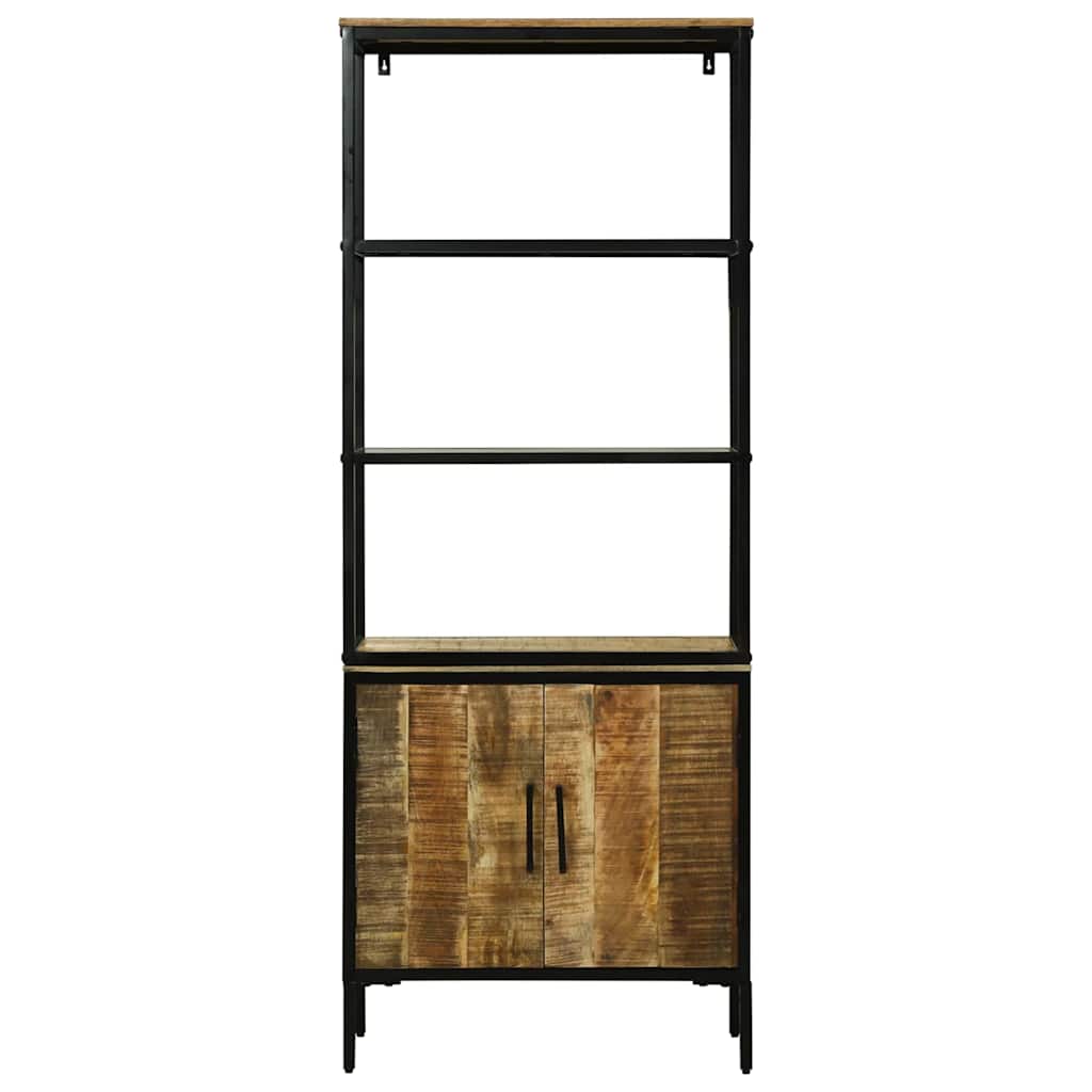 Highboard Brun 70 X 35 X 180 Cm Massivt Mangotræ - Billede 5