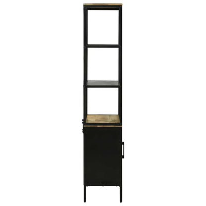 Highboard Brun 70 X 35 X 180 Cm Massivt Mangotræ - Billede 6