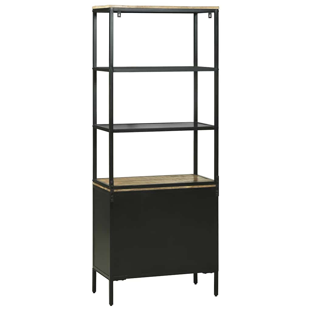 Highboard Brun 70 X 35 X 180 Cm Massivt Mangotræ - Billede 7