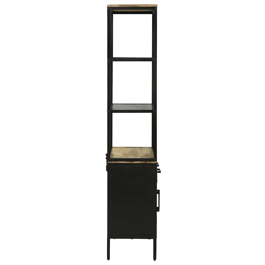 Highboard Brun 70 X 35 X 180 Cm Massivt Mangotræ - Billede 6