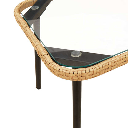 Havesofa Sæt Med Pude 2 Dele Polyrattan - Billede 6