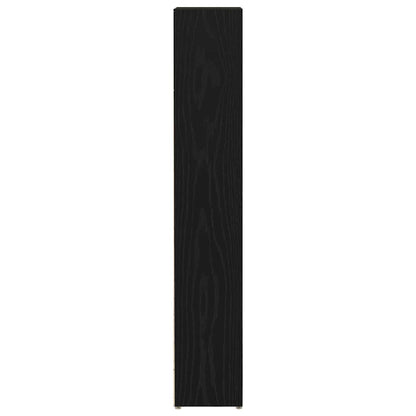 CD-reoler 2 Stk. 21x16x93,5cm Konstrueret Træ Sort Egetræsfarve - Billede 6