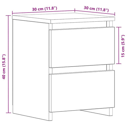 Natskab 30 X 30 X 40 Cm Konstrueret Træ - Billede 12