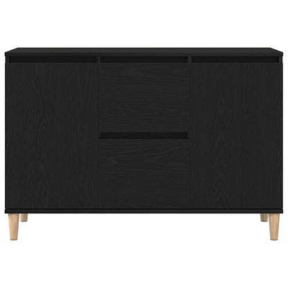 Sideboard Med Skuffe Sort 102 X 35 X 60 Cm Konstrueret Træ - Billede 7