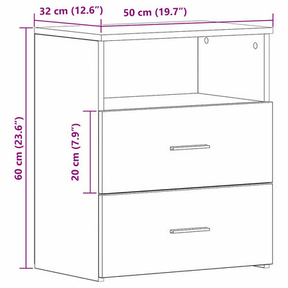 Natbord 50 X 32 X 60cm Konstrueret Træ - Billede 11