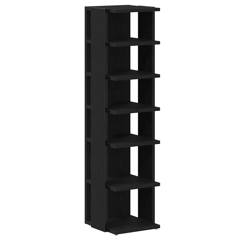 Skoskab 25x27x102 Cm Konstrueret Træ Egetræ - Billede 2