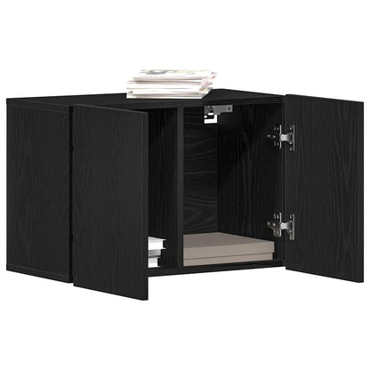 Tv-skab Sort Egetræ 60x30x41 Cm Konstrueret Træ - Billede 4