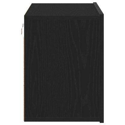 Tv-skab Sort Egetræ 80x30x41 Cm Konstrueret Træ - Billede 7
