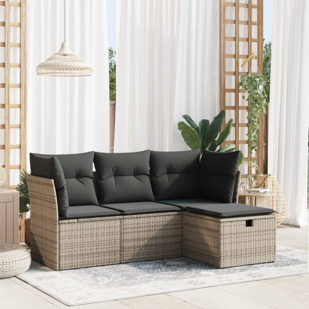 Sofasæt Til Haven 4 Dele Med Hynder Polyrattan - Variant 3325256