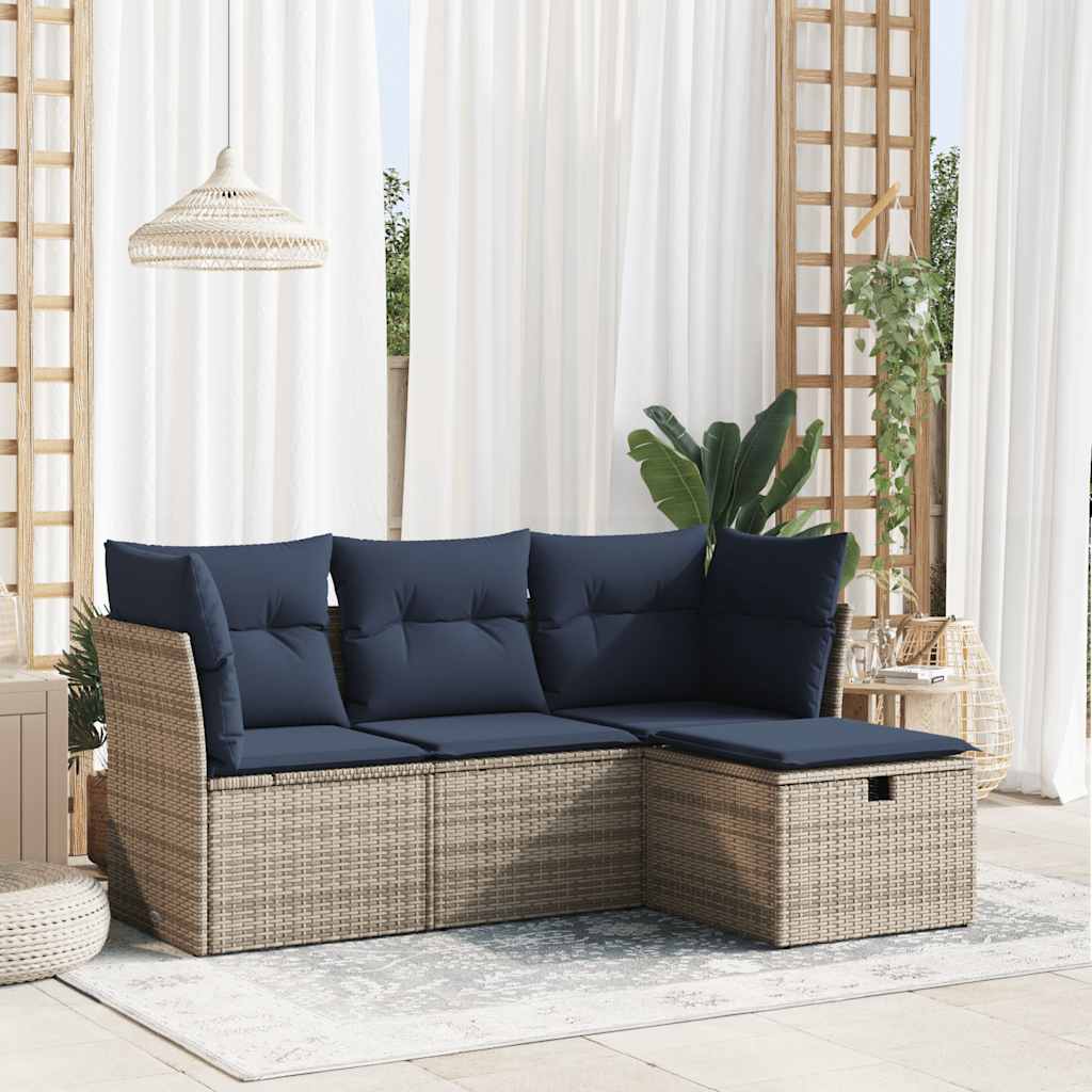 Sofasæt til Haven 4 Dele med Hynder Polyrattan