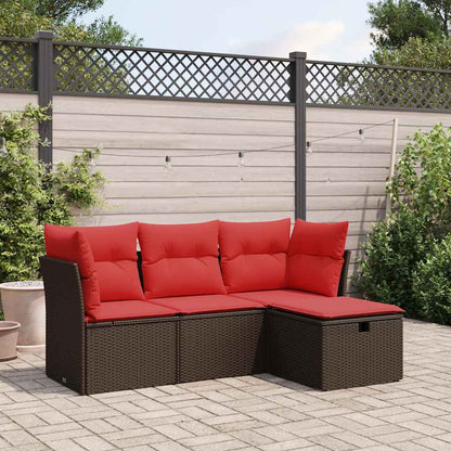 Sofasæt til Haven 4 Dele med Hynder Polyrattan