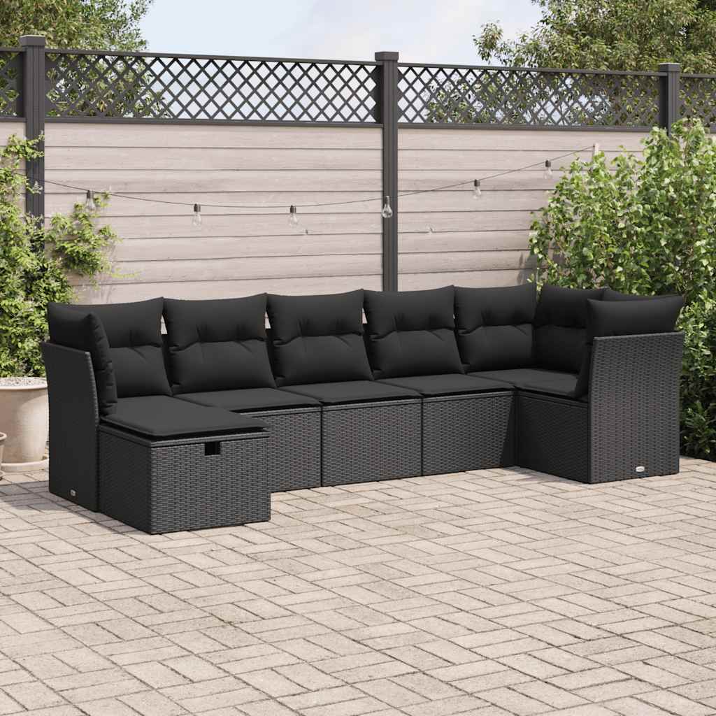 Sofasæt Til Haven 7 Dele Med Hynder Polyrattan - Variant 3325301