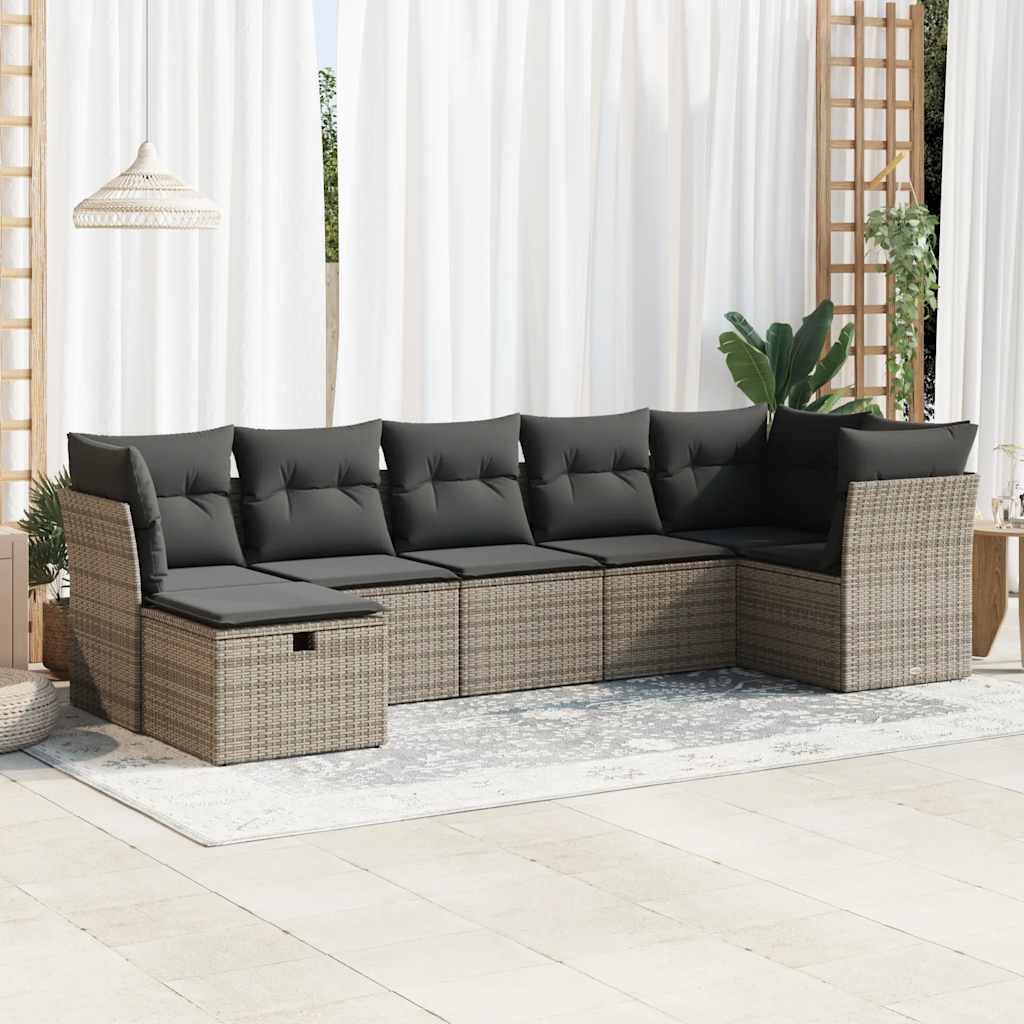 Sofasæt Til Haven 7 Dele Med Hynder Polyrattan - Variant 3325306