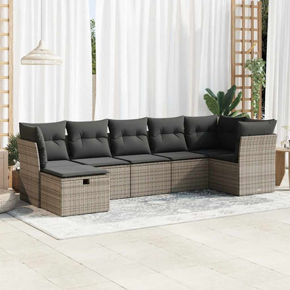 Sofasæt Til Haven 7 Dele Med Hynder Polyrattan - Variant 3325306