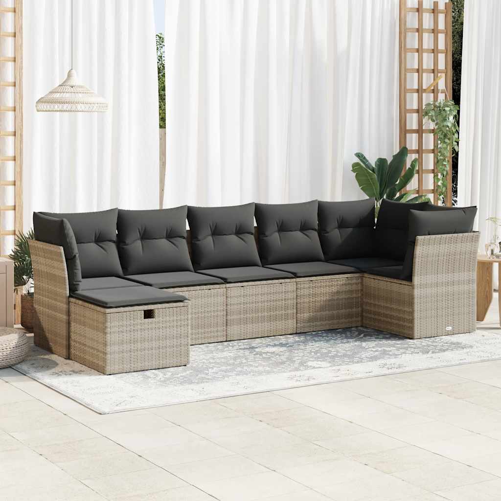 Sofasæt Til Haven 7 Dele Med Hynder Polyrattan - Variant 3325308