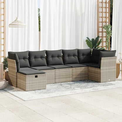 Sofasæt Til Haven 7 Dele Med Hynder Polyrattan - Variant 3325308