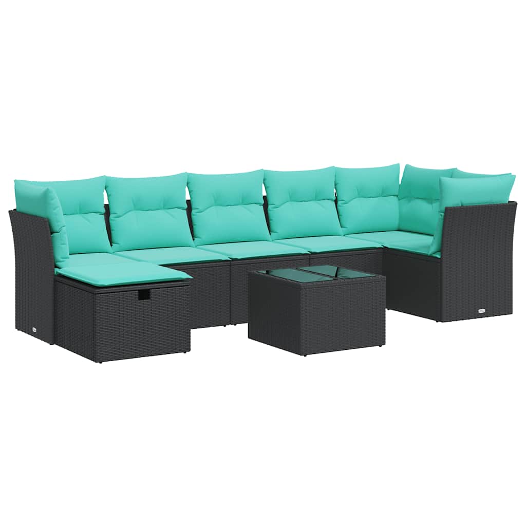 Sofasæt Til Haven 8 Dele Med Hynder Polyrattan - Billede 2