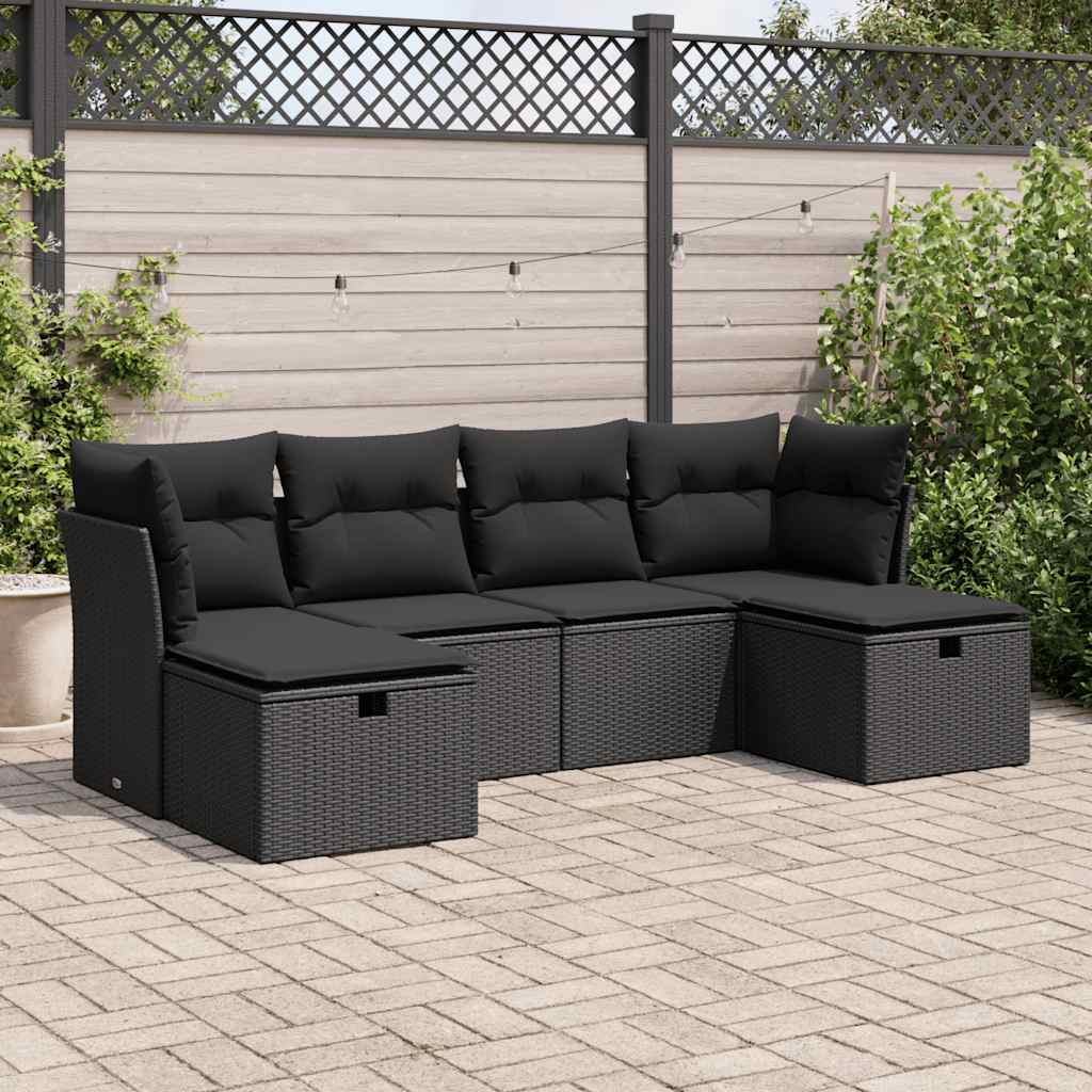 Sofasæt Til Haven 6 Dele Med Hynder Polyrattan - Variant 3325321