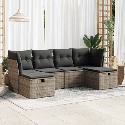 Sofasæt Til Haven 6 Dele Med Hynder Polyrattan - Variant 3325326