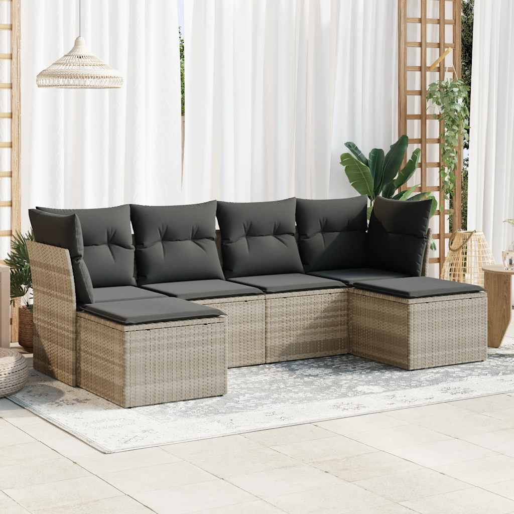 Sofasæt Til Haven 6 Dele Med Hynder Polyrattan - Variant 3325328