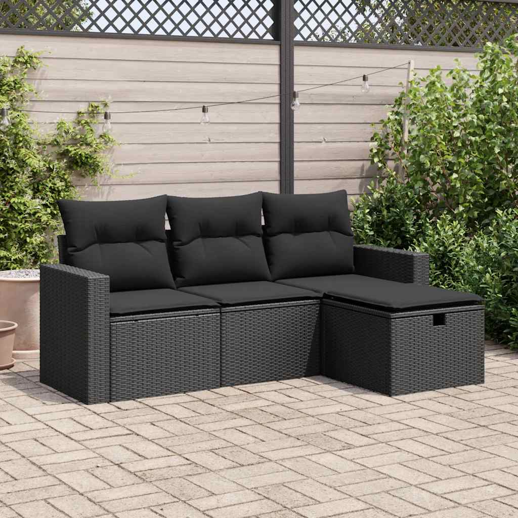 Sofasæt Til Haven 4 Dele Med Hynder Polyrattan - Variant 3325351