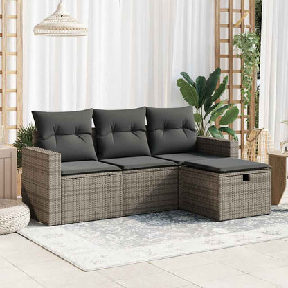 Sofasæt Til Haven 4 Dele Med Hynder Polyrattan - Variant 3325356