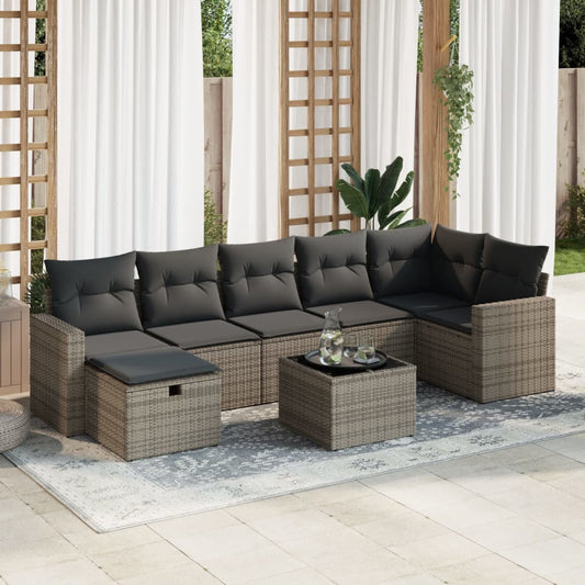 Sofasæt Til Haven 8 Dele Med Hynder Polyrattan
