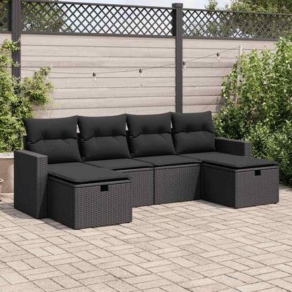 Sofasæt Til Haven 6 Dele Med Hynder Polyrattan - Variant 3325421