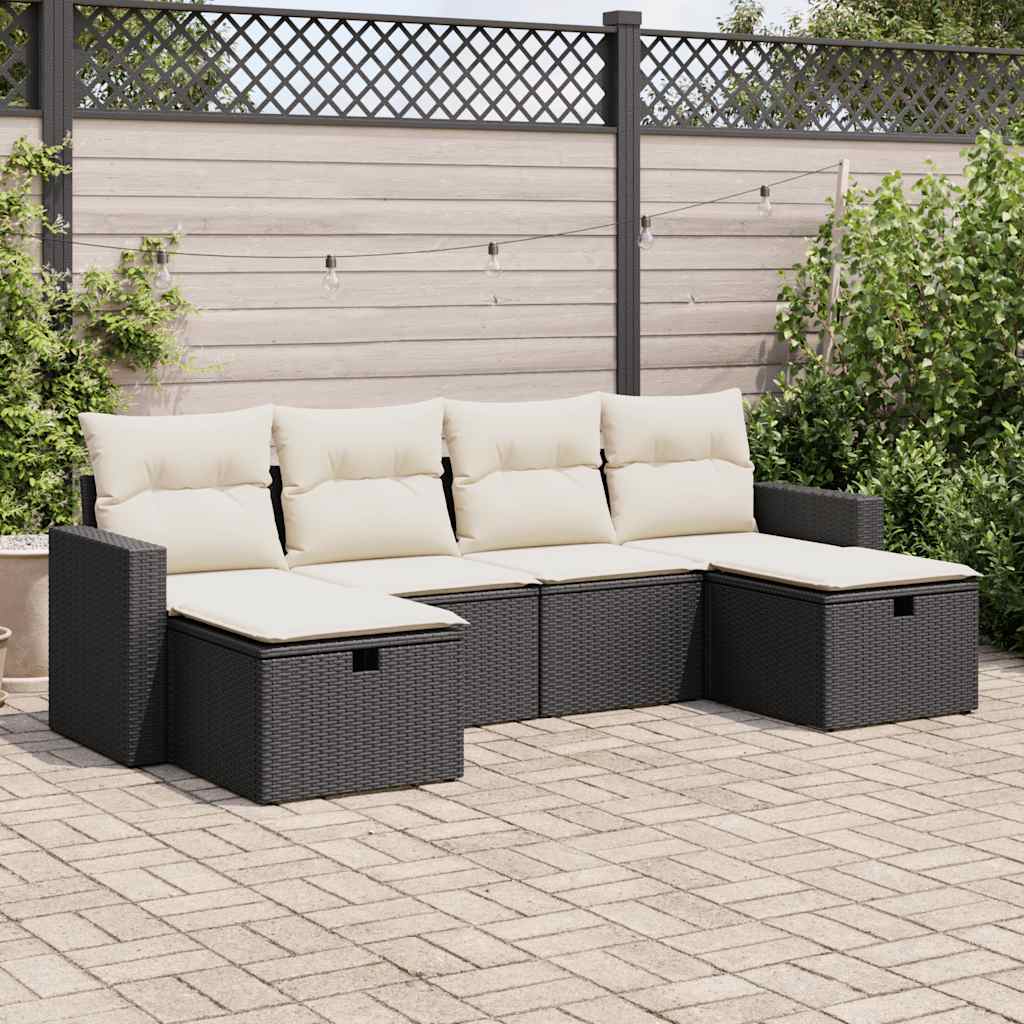 Sofasæt Til Haven 6 Dele Med Hynder Polyrattan - Variant 3325422