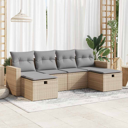 Sofasæt Til Haven 6 Dele Med Hynder Polyrattan - Variant 3325425