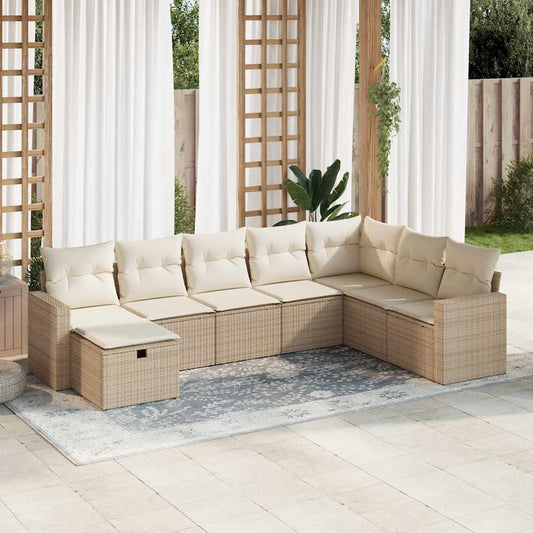 Sofasæt Til Haven 8 Dele Med Hynder Polyrattan - Hovedbillede
