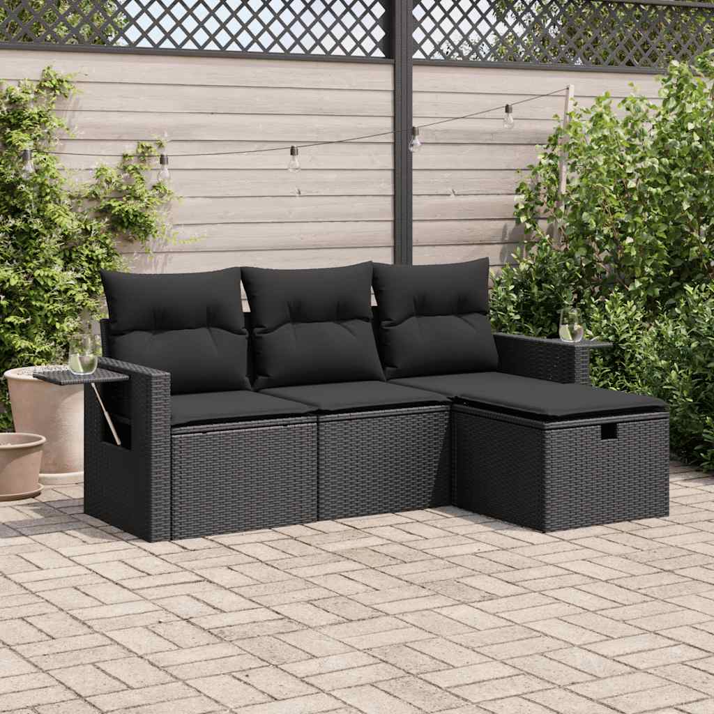 Sofasæt Til Haven 4 Dele Med Hynder Polyrattan - Variant 3325451